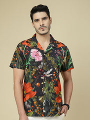 Tropical Bloom Premium Printed Shirt