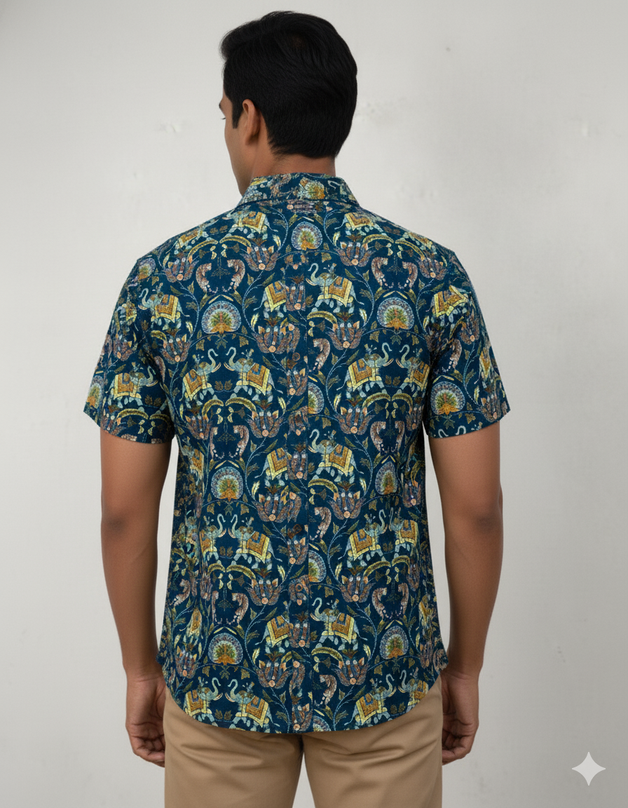 Signature Heritage Printed Half Sleeve Shirt