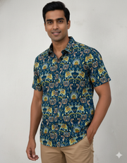 Signature Heritage Printed Half Sleeve Shirt