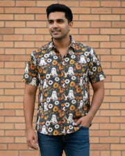 Haunted Garden Printed Cotton Shirt